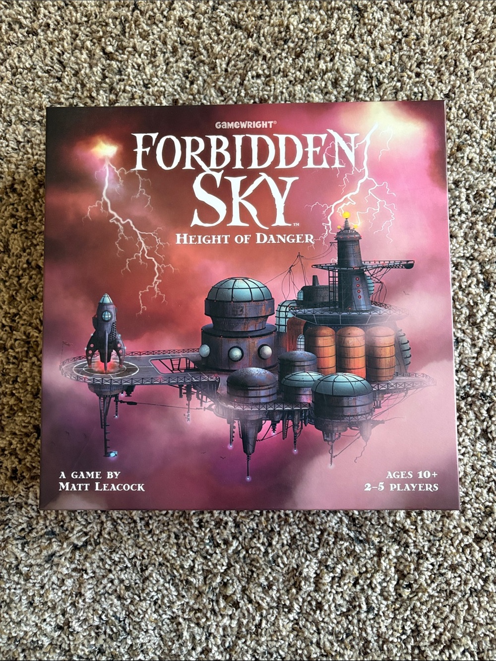 Forbidden Sky Height of Danger Fantasy Board Game 2018 Matt Leacock COMPLETE